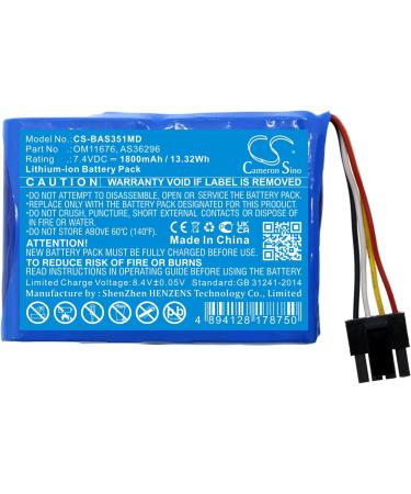 Replacement Battery for Sigma Spectrum 35702 & 35724 - MED6095 N1106 OM11676 - 1800mAh/7.4V International Shipping Available - Buy Online on SooperMarket.com