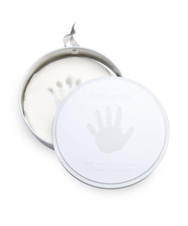Pearhead My Little Prints Babyprints Keepsake Tin Kit, Baby Girl or Baby Boy Gender Neutral Baby Handprint Impression Keepsake, Gray Babyprints Tin, Gray
