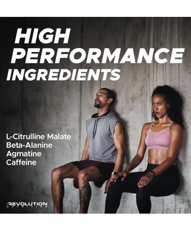 Revolution Nutrition TNT Pre-Workout Powder Pumps & Strength Extreme Intensity Hyper Concentrate Citrulline Malate 2:1 Beta Alanine Agmatine Sulfate Caffeine For Men & Women 255g 30 Servings (Sour Cherry Blast 0.56 Pound) - Buy Online on SooperMarket.com