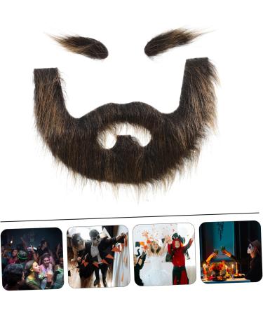 HAPINARY 1 Set Beard Dress up Brown Beard Pirate Cosplay Prop Grey Santa Claus Beard Gnome Beard Plush - Buy Online on SooperMarket.com
