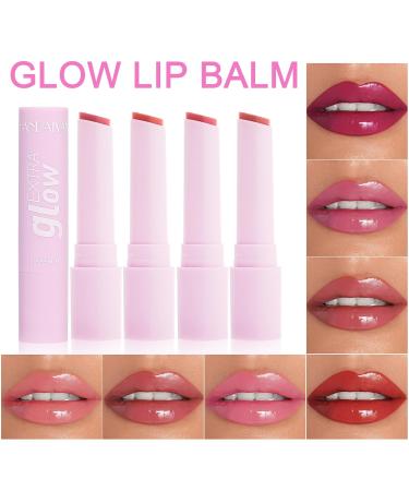 Glow Lip Balm | Vegan Moisturizing & Plumping Lip Gloss | Hydrating Lip Treatment for Dry Cracked Lips - Buy Online on SooperMarket.com