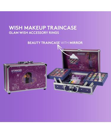 Lip Smacker Wish Makeup Traincase 50-pieces Kids Make-up Set for Girls with Colorful Lip and Face Palettes Nail Polishes Hair Accessories and Mirror Disney Princess Gifts for Endless Creativity - Buy Online on SooperMarket.com