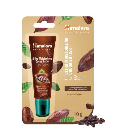 Himalaya Lip Balm Mousturising Cocoa Tube Rich Butter Care 10g brown