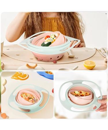 360 Degrees Gyro Bowl: Unspillable Anti-Spill Magic Bowl for Babies and Toddlers - Light Green - Buy Online on SooperMarket.com