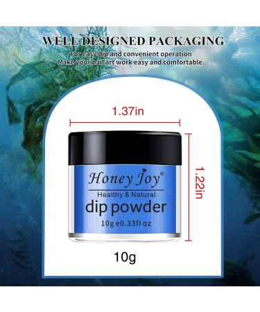 Buy Honey Joy 6 Box Set of Light Royal Blue Dip Powder Nail Colors | No Lamp Cure Gel Polish Effect - Even & Smooth Finishing - Buy Online on SooperMarket.com