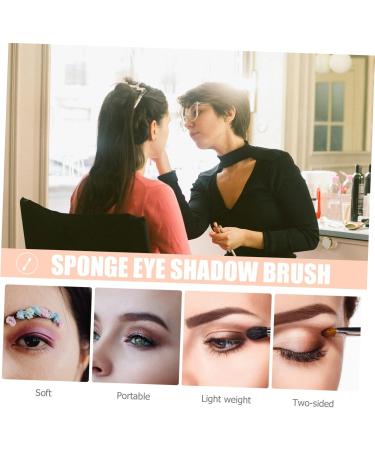 CANIGHT 10 Pcs Eye Shadow Brush Eye Makeup Blush Makeup Brush Dual Sides Eyeshadow Applicator Black Nylon - Buy Online on SooperMarket.com