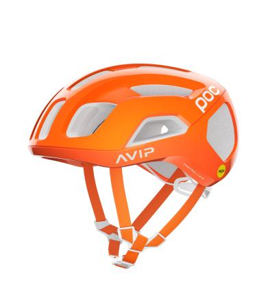 POC, Ventral Air MIPS Road Cycling Helmet with Performance Cooling L/59-62cm Fluorescent Orange Avip