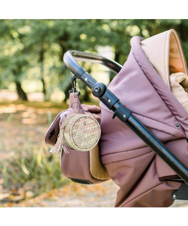Shop Baok Leather Pacifier Holder Pocket | Stylish PU Leather Case for Diaper Bag | Durable Pacifier Storage Solution - Buy Online on SooperMarket.com