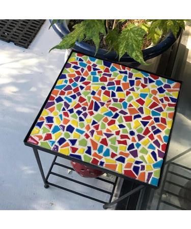 Youway Style 454g Ceramic Mosaic Tiles for Crafts - Bulk Broken Tiles for Mosaic Kits - 1lb Mosaic Craft Supplies - Multicolor - Buy Online on SooperMarket.com