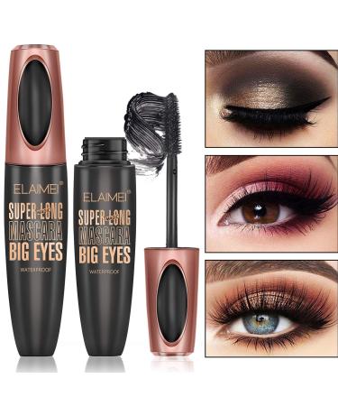 4D Silk Fiber Lash Mascara - Waterproof, Luxuriously Longer, Thicker & Voluminous Eyelashes - Long-Lasting, Natural Formula for Exquisitely Long & Full Smudge-Proof Lashes - Buy Online on SooperMarket.com