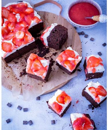 Gluten-Free Chocolate Brownies with Chocolate Pieces - Vegan & Delicious 8 Pack (420g) | Perfect for Celiac Disease | Order Internationally - Buy Online on SooperMarket.com