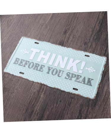 OSALADI Metal Signs Tin Signs Iron Sign Painting Iron Painting The Sign Decorations Three-Dimensional - Buy Online on SooperMarket.com