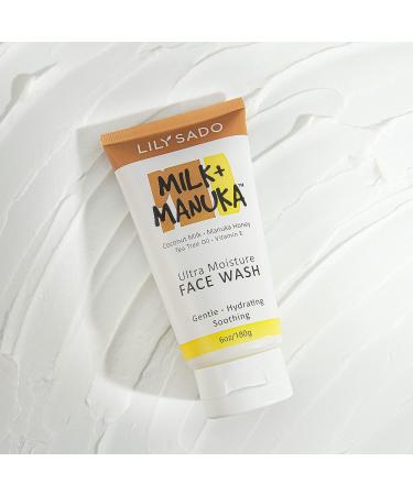 Lily Sado Milk+Manuka Coconut Milk & Manuka Honey Cream Face Cleanser - 5oz | Natural Moisturizing Facial Wash for Acne-Prone Skin - Buy Online on SooperMarket.com