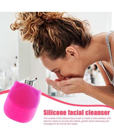Toseky Face Exfoliator Scrubber | Penguin Shape Vibrating Face Scrub Brush - Rechargeable Wash Brush for Deep Cleaning Skin Waterproof Skin Care Face Brushes Red - Buy Online on SooperMarket.com