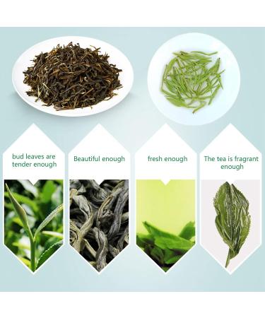 Spring Green Tea Chinese Maojian Tea Strong Fragrant Jasmine Green Tea for Spring Summer Green Tea Clear Flavor Slightly Curled Tea Leaves Natural Chinese Tea for Morning Afternoon Free Time lo - Buy Online on SooperMarket.com