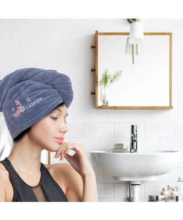 10 Pack Microfiber Hair Towels - Soft Absorbent Quick-Drying Turban for Curly Hair - Easy to Use for Wet Hair - Buy Online on SooperMarket.com
