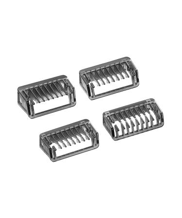 Yinke Guide Comb for Philips OneBlade & OneBlade Pro QP2724 QP2520 QP2530 QP2620 QP2630 QP6510 QP6520 Facial Hair Clippers Beard Trimmer 4pcs /Set Mixed Replacement Pack Kit (1/2/3/5 mm) 4 Count (Pack of 1)