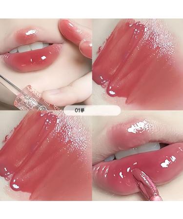 5pcs Mirror Water Lip Gloss Set - Cute Bear Jelly Lipstick Moisturizing Long Lasting Korean Style Liquid Lipstick Multicolor Hydrating Lip Stain Gift Set - Buy Online on SooperMarket.com