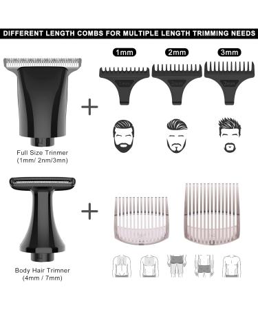 Buy SURKER Electric Body Trimmer & Back Shaver for Men - Cordless Groomer with Adjustable Handle & Waterproof Design - Buy Online on SooperMarket.com