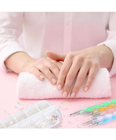 Naler Glitter Nail Art Sequins Iridescent Manicure Flake Colorful Nails Sequins Make Up DIY Nail Stickers Decorations for Women Girl 12 Boxes - Buy Online on SooperMarket.com