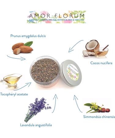 Amor Florum 100% Natural Bathing Salts - Himalayan & Totes Sea Salt with Lavender - Detoxify Hydrate & Relax - 400g International Shipping - Buy Online on SooperMarket.com