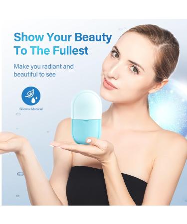 Buy Ice Roller for Face & Eye | Skin Care Kit to Brighten Skin Reduce Fine Lines & Pores - Blue - Buy Online on SooperMarket.com