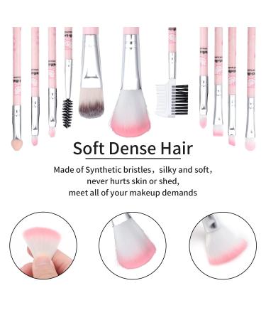 Kawaii Kitty Makeup Brush Set with Mirror Comb - 10pcs Cat Gift Set for Girls - Buy Online on SooperMarket.com