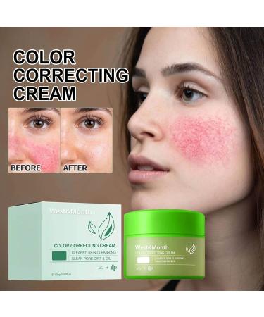 Hydrating Color Correcting Cream Color Correcting Treatment Cream Anti Redness Green Cream Anti Redness Cream for Face Green Concealer for Redness 100g - Buy Online on SooperMarket.com