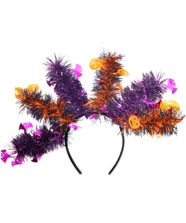 Halloween Headbands Pumpkin Ghost Bat Skeleton Colorful Wool Strips Halloween Hair Bands Halloween Accessories for Adults Halloween Headwear Favors Bat Pumpkin - Buy Online on SooperMarket.com