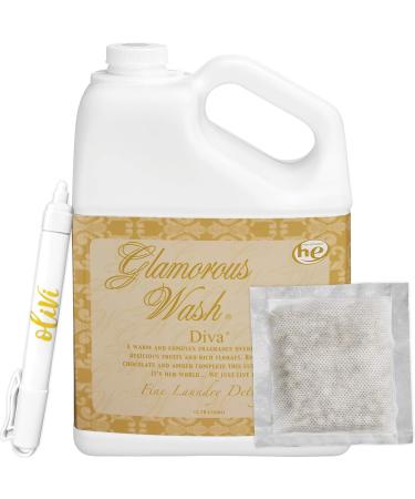 Tyler DIVA Glamorous Wash 1 Gallon - Fresh Scented Laundry Detergent & Olivi Stain Remover Pen - Ideal for International Shipping - Buy Online on SooperMarket.com
