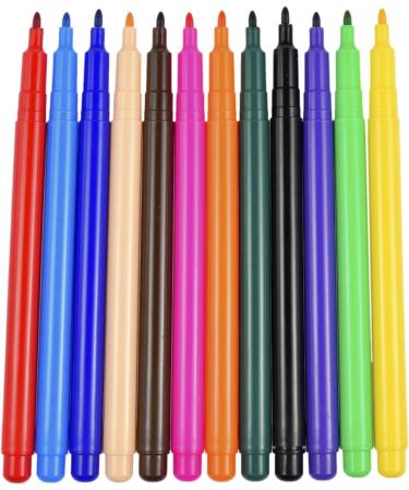 12/24 Pcs Edible Food Pens - Cuisine Coloring Pen Refreshments Color Markers | Cuisine Grade Icing Pens Food Refreshments Gourmet Writers Cake Coloring Markers for Stencils Stamping 6.96 Inches 12 PCS - Buy Online on SooperMarket.com