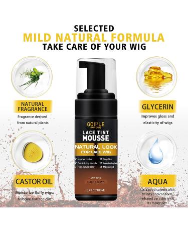 Lace Tint Melting Hair Mousse - Dark Brown | Wig Glue Set for Women Hair Wigs, Toupees, and Hairpieces - Buy Online on SooperMarket.com
