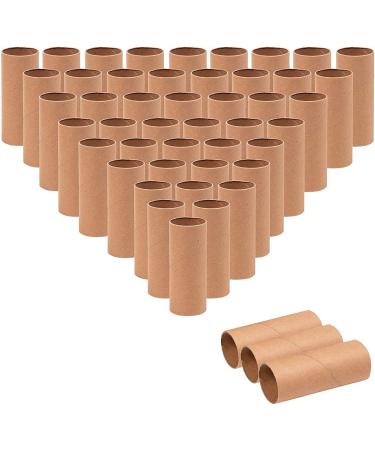 48 Pack Empty Toilet Paper Rolls for Crafts, Brown Cardboard Tubes for DIY, Classrooms, Dioramas (1.6 x 3.95 in)