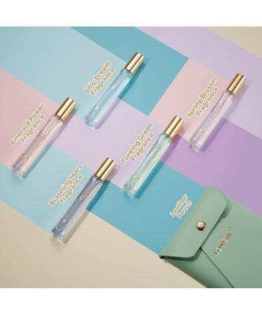 LOVERY Valentines Day Gifts For Her and Him Perfume Set Pack of 5 - Perfume Sampler Sets for Women & Men with Leather Pouch - 10ml Mini Perfume for Travel Gifts Solo Scent & Layering Fragrances Floral - Buy Online on SooperMarket.com
