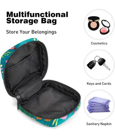 Animal Pattern Sanitary Napkin Storage Bag Feminine Menstrual Cup Pouches Nursing Pad Holder Tampon Bags Portable Period Bag for Women Teen Girls 1Pcs Multi-colored 1 - Buy Online on SooperMarket.com