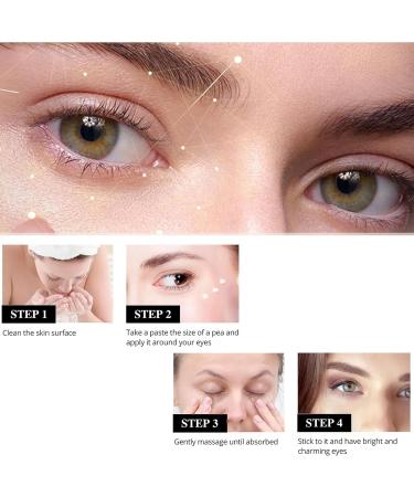 Instant Eye Cream Tightener 30 ml Instant Firm Eye Tightener Instant Eye Bag Cream with Brush for Dark Circles and Reduce Puffiness Fade Fine Lines for All Skin Types - Buy Online on SooperMarket.com