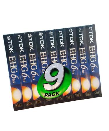 TDK 9 Pack Extra High Grade T-120 Video Tapes