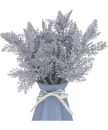 20Pcs Silver Christmas Tree Picks - Glitter Pine Branches for Holiday Crafts & Decor - Buy Online on SooperMarket.com