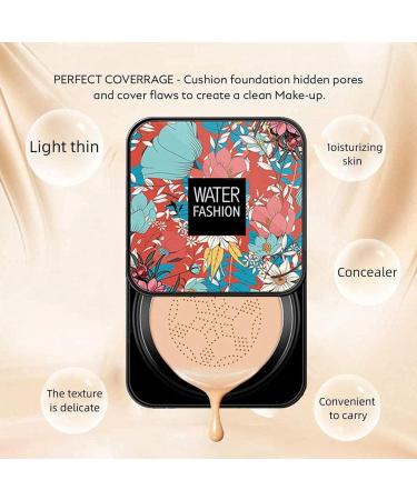 Lovelycat Mushroom Head Air Cushion CC Cream Concealer Foundation Stick Moisturizing Concealer Lasting Brightening Liquid Foundation for All Skin Even Skin Tone Makeup Base For Hides Face (A-natural) - Buy Online on SooperMarket.com