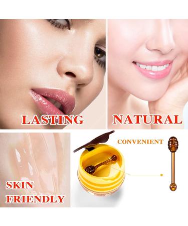 Bee Lip Balm Honey Pot - Hydrating Lip Mask for Dry Lips - Moisturizing & Preventative Care - Buy Online on SooperMarket.com