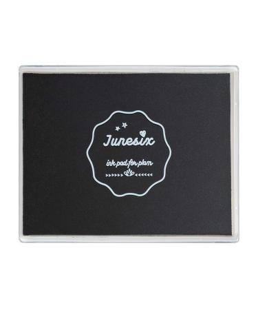 Ink Pad, 5x4'' Washable Stamp Ink Pad for Kids, Black