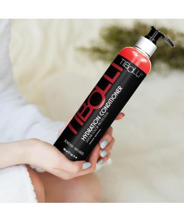 TIBOLLI Hydrating Hair Conditioner with Argan Oil - 10.1 Fl Oz | Moisturizing Repairing & Smoothing Treatment for Damaged Hair | Paraben & Sulfate-Free - Buy Online on SooperMarket.com