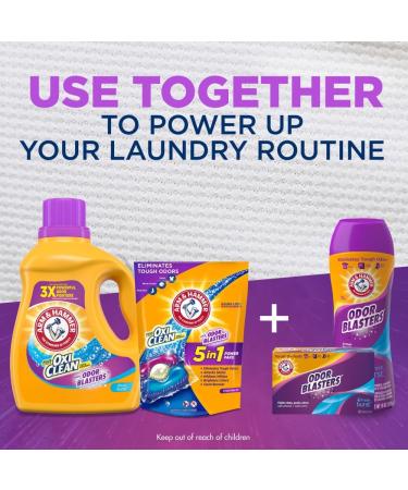 Arm & Hammer Plus OxiClean Odor Blasters Liquid Laundry Detergent - Fresh Burst 128 Loads (166.5 Fl Oz) - Shop Internationally - Buy Online on SooperMarket.com