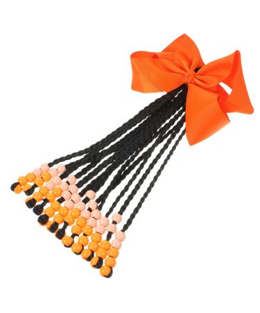 NAMOARLY Wigs Braided Ponytail Extension Women Braided Hair Extensions Womens Braid Extensions Braids Hair Extension Colorful Hair Extension Hair Accessories Chemical Fiber Bow Tie Miss 29X16CM As Shown 04