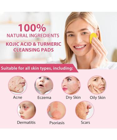 Buy Turmeric Kojic Acid Foaming Exfoliating Pads - Balance Skin Oil & Water | International Shipping - Buy Online on SooperMarket.com
