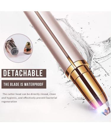Buy Rose Gold Eyebrow Trimmer for Women - Painless Electric Facial Hair Remover & Razor | Eyebrow Cutter for Mustache & Chin with Comb - Buy Online on SooperMarket.com