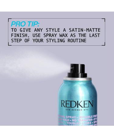 Redken Spray Wax Invisible Texture Mist | High Impact Finishing Spray-Wax | Adds Volumizing Body Dimension & Tames Flyaways | Medium Control |For All Hair Types 2 Ounce (Pack of 1) - Buy Online on SooperMarket.com