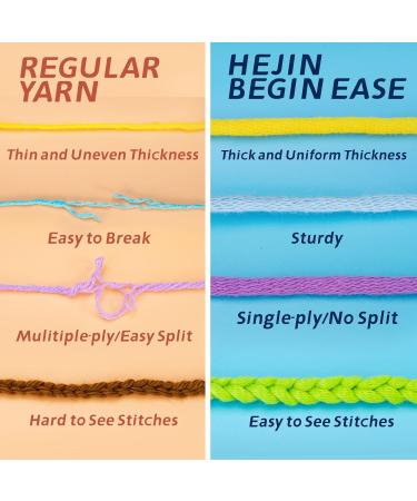 Lavender Bliss Crochet and Knitting Yarn Set - 3x50g Cotton-Nylon Blend, Worsted Weight, Beginner-Friendly Yarn for Easy Stitching - 3 PACK - Buy Online on SooperMarket.com