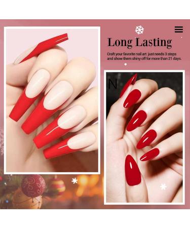 28g/Box Elegant Red Dipping Powder - No Lamp Cure, Gel Polish Effect | HJ-ND064B-No.53 - Buy Online on SooperMarket.com