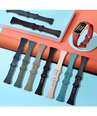 Surundo Slim Silicone Band for Fitbit Charge 5 - 8 Color Options - Buy Online on SooperMarket.com